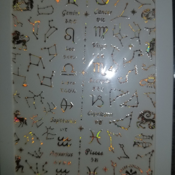 Nails stickers gold,silver,white and black - Picture 5 of 5